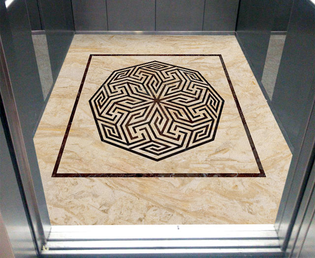 سنگ مصنوعی آسانسور مخصوص کف آسانسور