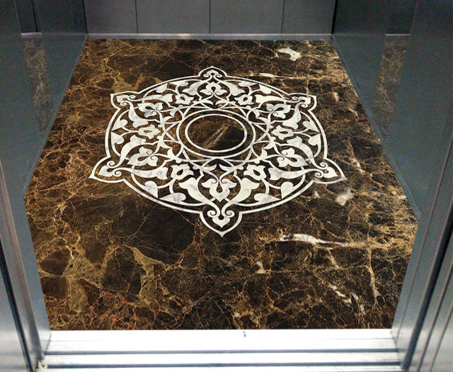 سنگ مخصوص آسانسور معرق سرامیکی