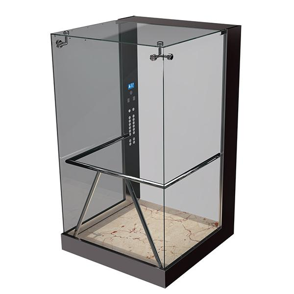  کابین تما شیشه آسانسور با سنگ گرانیت