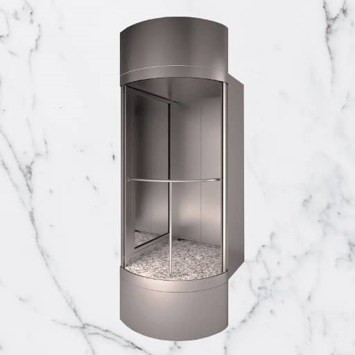  کابین تمام شیشه رفلکس آسانسور