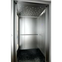 کابین مدرن استیل خشدار آسانسور 